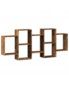 Scaffale a Parete Legno Vecchio 159x18x65 cm in Truciolato