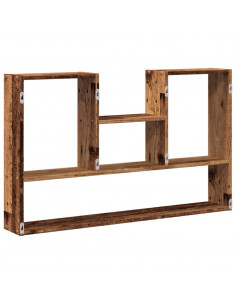 Scaffale a Parete Legno Vecchio 99x15x60 cm in Truciolato