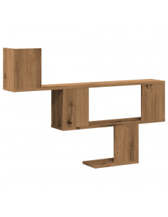 Scaffale a Parete Nero 100x15x70 cm in Truciolato