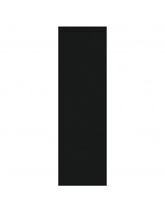 Scaffale a Parete Nero 85x16x52,5 cm in Legno Multistrato