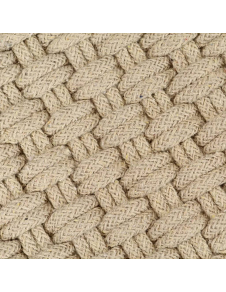 Tappeto Rettangolare Naturale 120x180 cm in Cotone