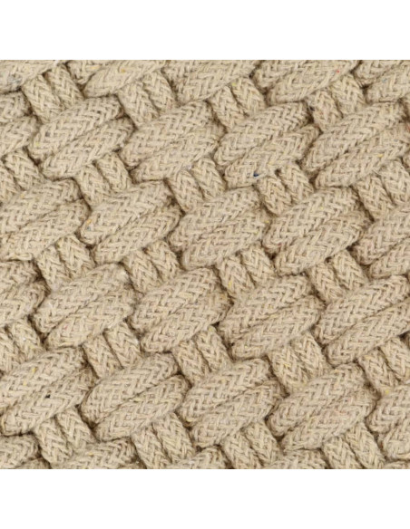 Tappeto Rettangolare Naturale 160x230 cm in Cotone