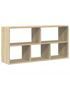 Scaffale a Parete Rovere Sonoma 100x25x50 cm Legno Multistrato 2