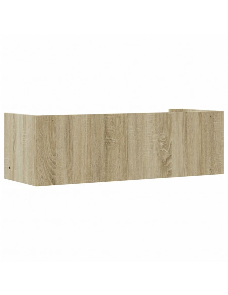 Scaffale a Parete Rovere Sonoma 100x35x30,5cm Legno Multistrato