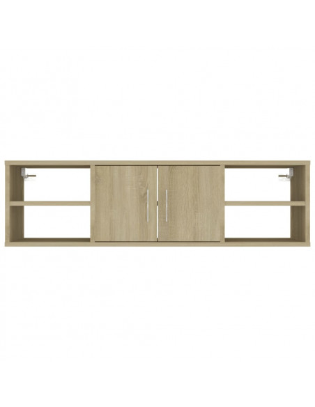Scaffale a Parete Rovere Sonoma 102x30x29 cm Legno Multistrato