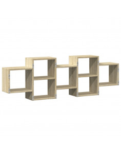 Scaffale a Parete Rovere Sonoma 129x18x42 cm in Truciolato