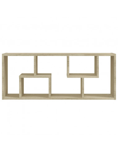 Scaffale a Parete Rovere Sonoma 36x16x90 cm Legno Multistrato