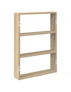 Scaffale a Parete Rovere Sonoma 43x9x60 cm in Truciolato 2