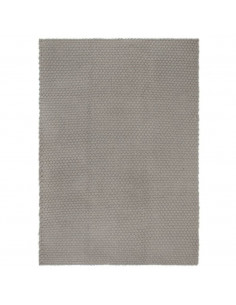Tappeto Rettangolare Grigio 120x180 cm in Cotone