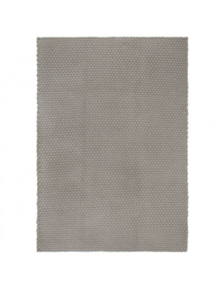 Tappeto Rettangolare Grigio 120x180 cm in Cotone