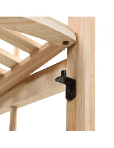 Scaffale ad Angolo in Legno di Cedro 27x27x110 cm