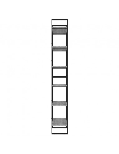 Scaffale Alto Grigio Sonoma 100x30x210 cm in Legno Multistrato