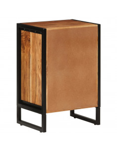 Mobile da Bagno 40x30x60 cm in Legno Massello di Acacia e Ferro 2