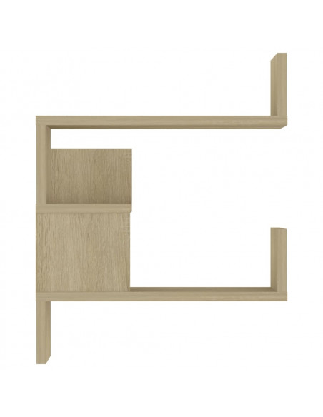 Scaffale Angolare a Muro Sonoma 40x40x50 cm Legno Multistrato