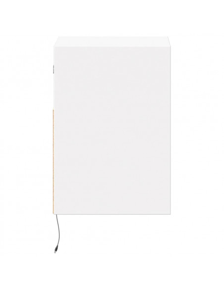 Mobile TV a Parete con Luci LED Bianco 41x31x45 cm
