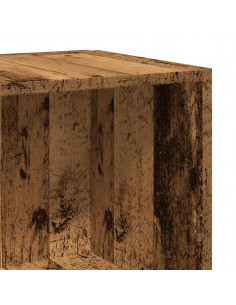 Scaffale Angolare Legno Vecchio 33x33x132 cm in Truciolato