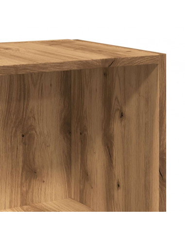 Scaffale Angolare Rovere Artigianale 33x33x132 cm in Truciolato