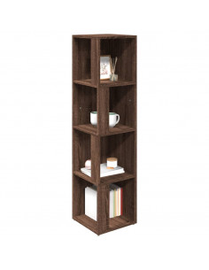 Scaffale Angolare Rovere Marrone 33x33x132 cm Legno Multistrato 2