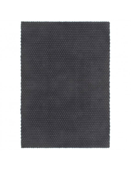 Tappeto Rettangolare Antracite 160x230 cm in Cotone