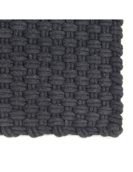 Tappeto Rettangolare Antracite 160x230 cm in Cotone