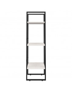 Scaffale Bianco 60x30x105 cm in Legno Massello di Pino 2