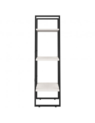 Scaffale Bianco 60x30x105 cm in Legno Massello di Pino