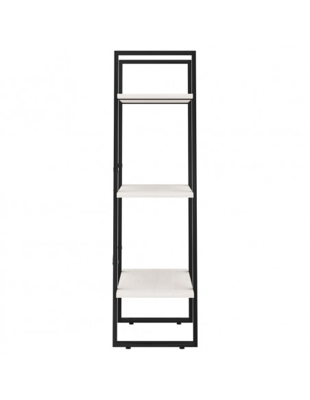 Scaffale Bianco 60x30x105 cm in Legno Massello di Pino