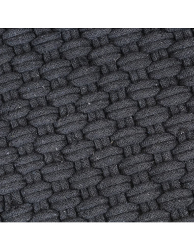 Tappeto Rettangolare Antracite 160x230 cm in Cotone