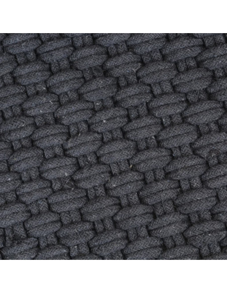 Tappeto Rettangolare Antracite 160x230 cm in Cotone