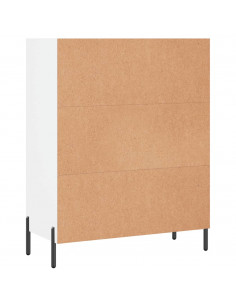 Scaffale Bianco 69,5x32,5x90 cm in Legno Multistrato