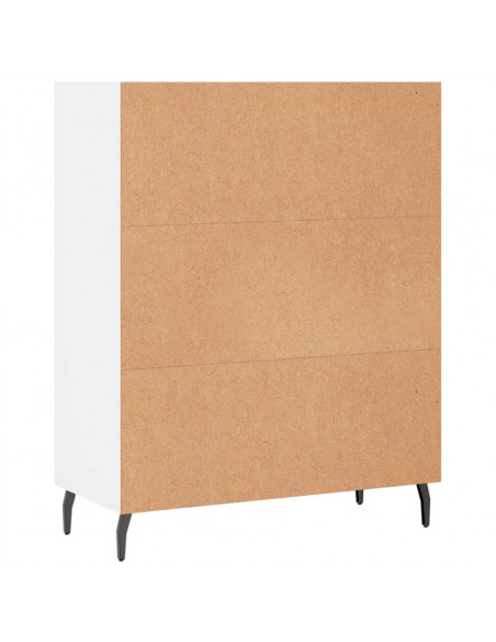 Scaffale Bianco 69,5x32,5x90 cm in Legno Multistrato