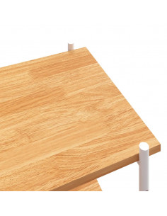 Scaffale con 5 Mensole Bianco e Rovere 80x40x163 cm