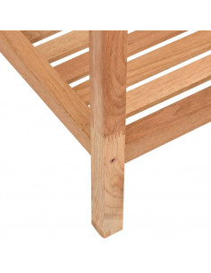 Scaffale da Bagno 36x36x79 cm in Legno Massello di Noce 2