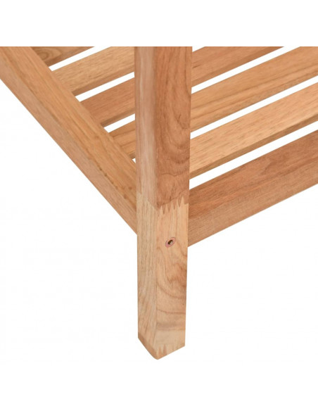 Scaffale da Bagno 36x36x79 cm in Legno Massello di Noce