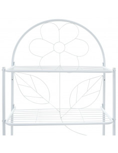 Scaffale da Bagno Bianco 60x33x174 cm