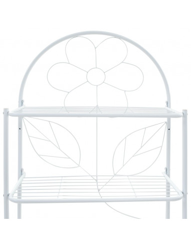 Scaffale da Bagno Bianco 60x33x174 cm
