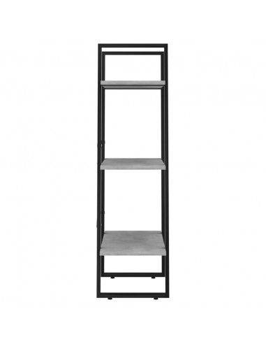 Scaffale Grigio Cemento 60x30x105 cm in Legno Multistrato