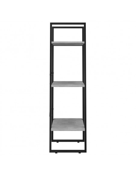 Scaffale Grigio Cemento 60x30x105 cm in Legno Multistrato