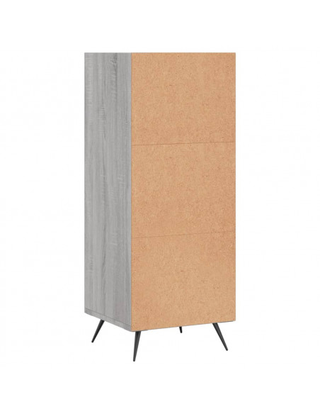 Scaffale Grigio Sonoma 34,5x32,5x90 cm Legno Multistrato