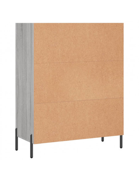 Scaffale Grigio Sonoma 69,5x32,5x90 cm in Legno Multistrato