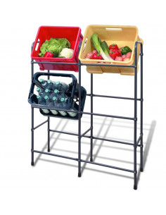 Scaffale in Acciaio per 6 Casse