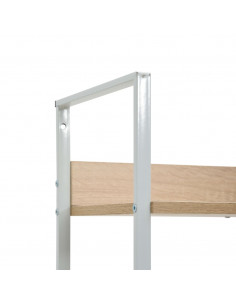 Scaffale Libri 3 Ripiani Rovere 60x27,6x90,5 Legno Multistrato 2