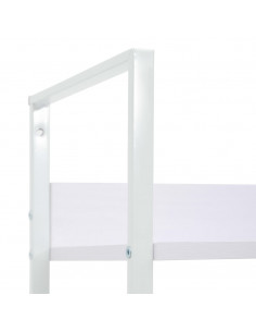 Scaffale Libri 5 Ripiani Bianco 60x27,6x158,5 Legno Multistrato