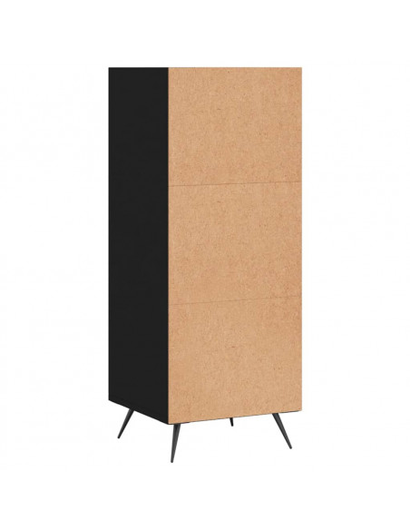Scaffale Nero 34,5x32,5x90 cm in Legno Multistrato