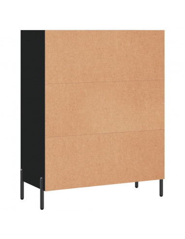 Scaffale Nero 69,5x32,5x90 cm in Legno Multistrato