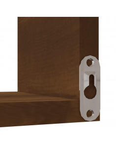 Scaffale Parete Angolo 2p Rovere Marrone 40x40x50cm Multistrato