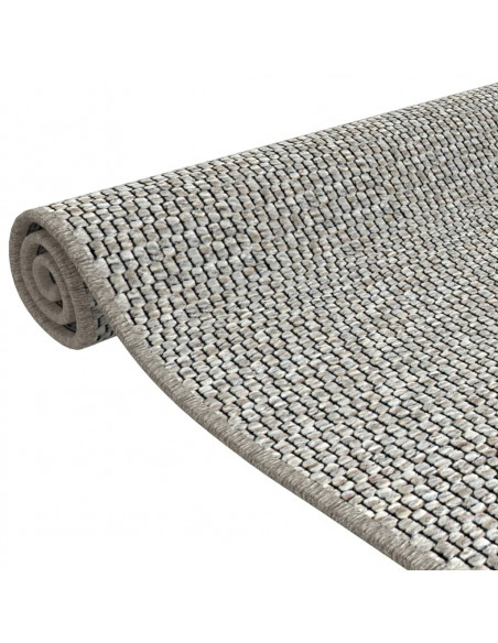Tappeto Corsia Aspetto Sisal Tortora 50x100 cm