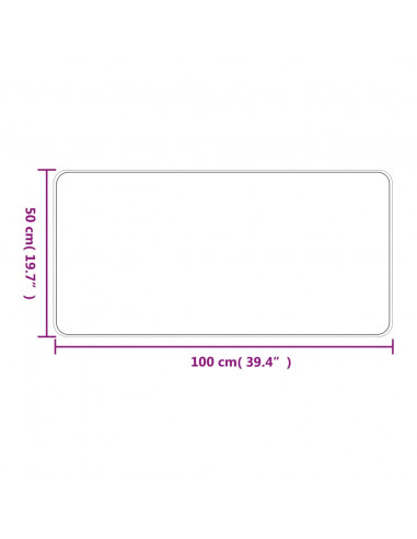 Tappeto Corsia Aspetto Sisal Tortora 50x100 cm