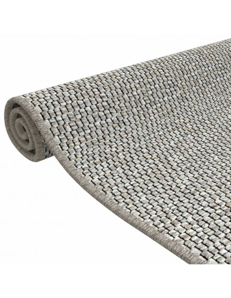 Tappeto Corsia Aspetto Sisal Tortora 50x150 cm