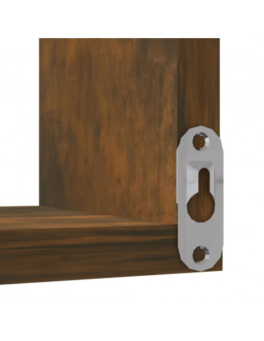 Scaffale Parete Angolo Rovere Anticato 40x40x50cm Multistrato